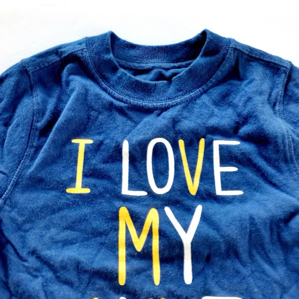 Old Navy Toddler T-Shirt I Love My Aunt Short Sleeve Boys Girls Size 3T